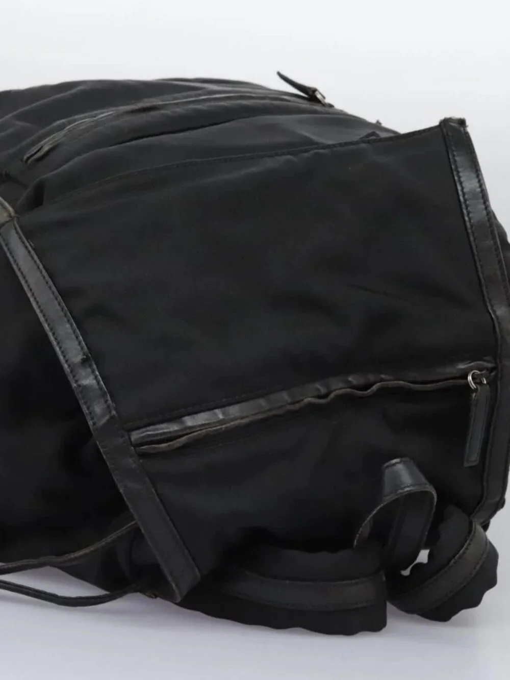 GUCCI Backpack Nylon Black Auth 117288